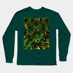 Abstract Marbling Pattern Long Sleeve T-Shirt